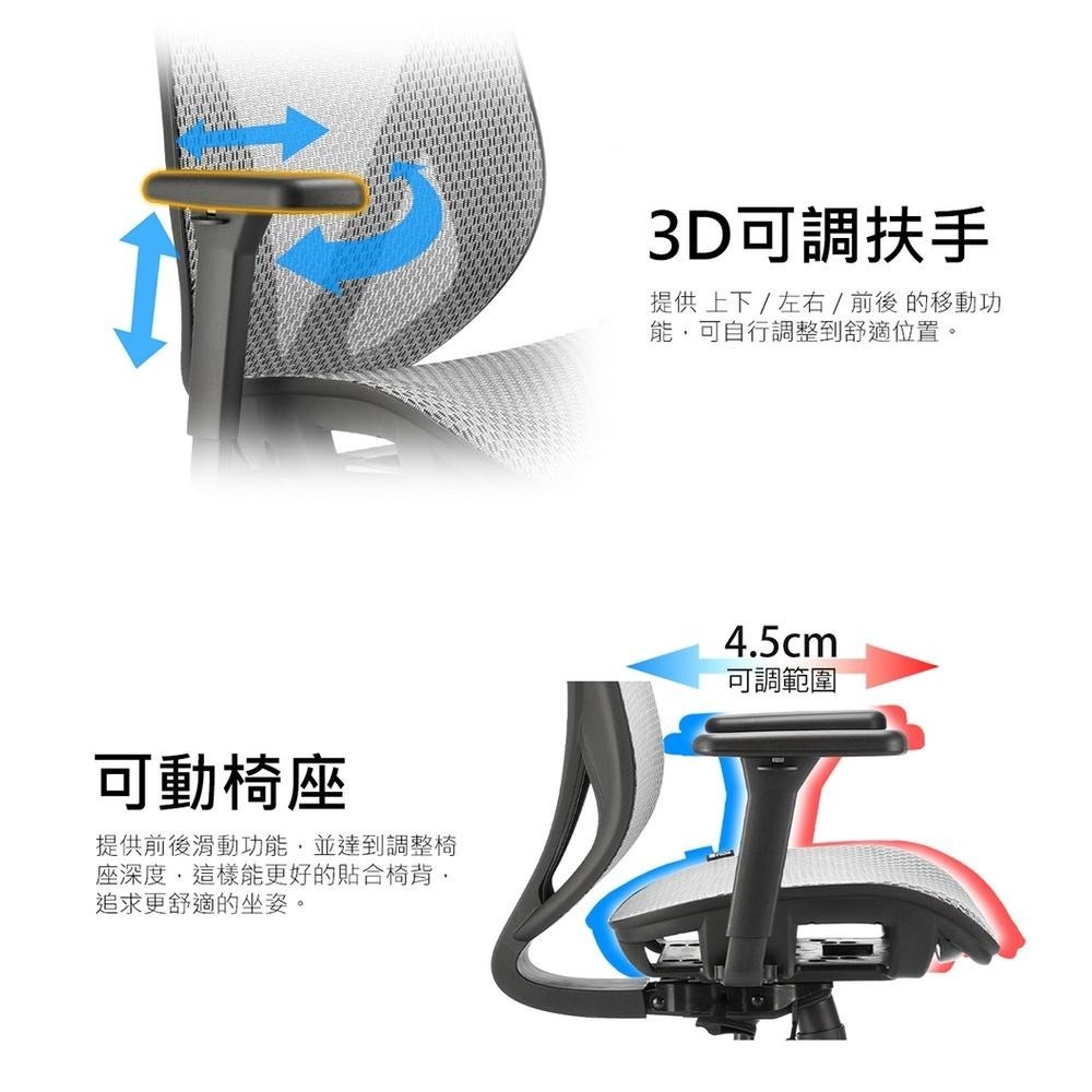【領卷現折】iRocks T16 人體工學網椅 電腦椅 椅子 石墨黑 石墨灰 公司貨 電競椅 辦公椅 光華商場-細節圖4