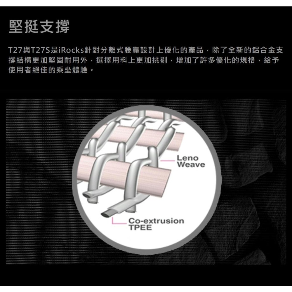 【好禮贈】iRocks T27/T27S 雲岩網人體工學椅 人體工學椅 電競椅 辦公椅 遊戲椅 腳托 光華商場-細節圖4