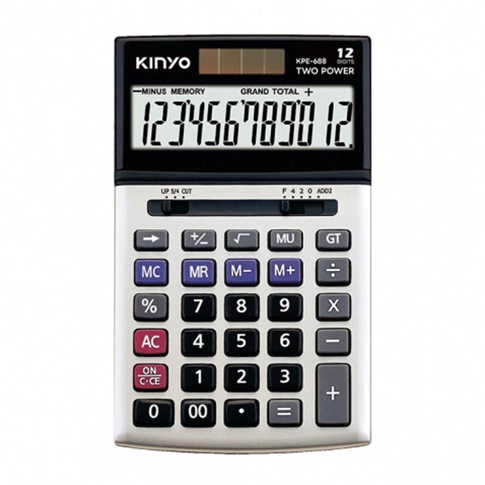 KINYO 耐嘉 KPE-688－12位元可調式螢幕計算機 計算機 稅率計算機 光華-細節圖2