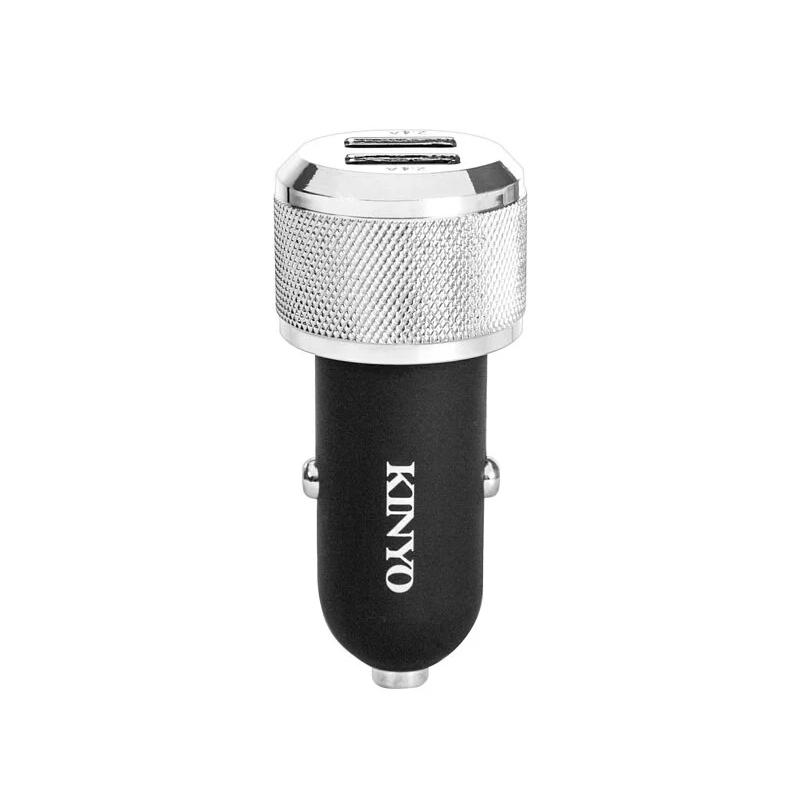 KINYO 耐嘉 CU-55 金屬雙孔USB車用充電器 車充 雙孔USB 過載保護 汽車充電器 USB充電 光華商場-細節圖2