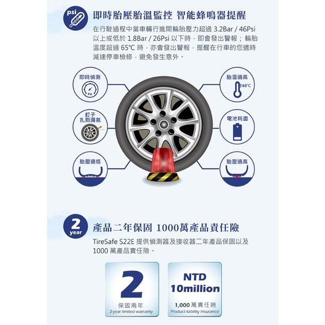 【現貨熱銷】PAPAGO TireSafe S22E 獨立型胎外式胎壓偵測器 胎外 汽車 胎壓 公司貨 光華商場-細節圖4