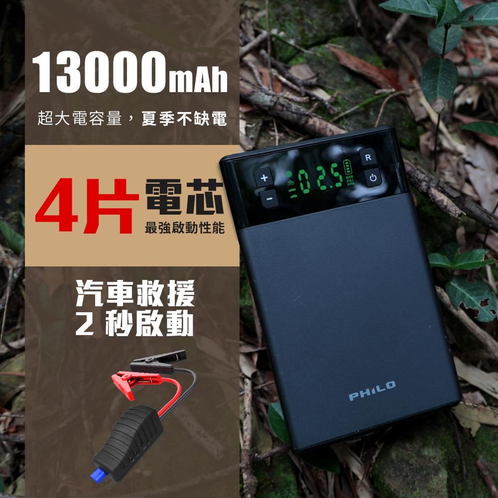 Philo 飛樂 PA13 多功能打氣機救車行動電源 打氣多功能機 救車電源 13000mAh 贈專屬收納包 光華商場-細節圖4