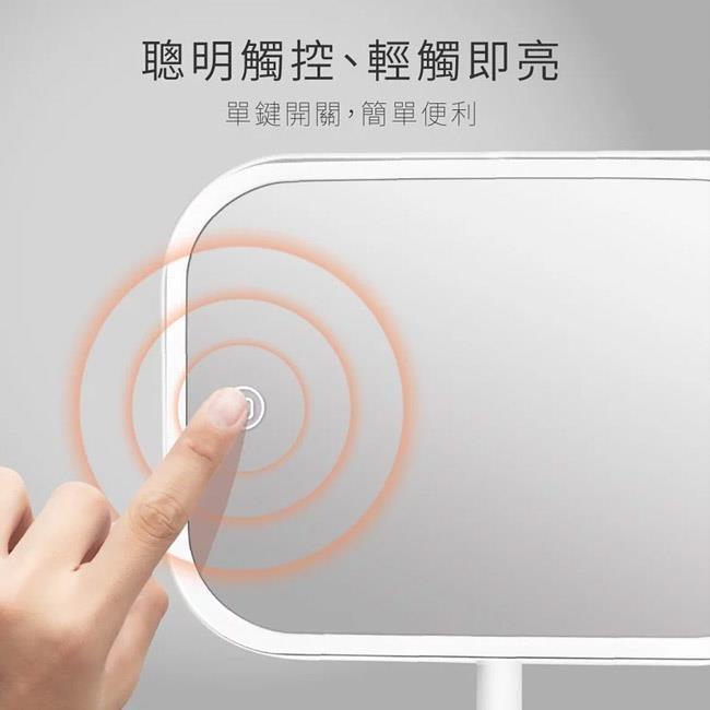 【熱銷】KINYO BM-077 LED觸控調光化妝鏡 化妝鏡 觸控鏡 180度 三段光線 雙電源 智慧鏡 光華商場-細節圖4