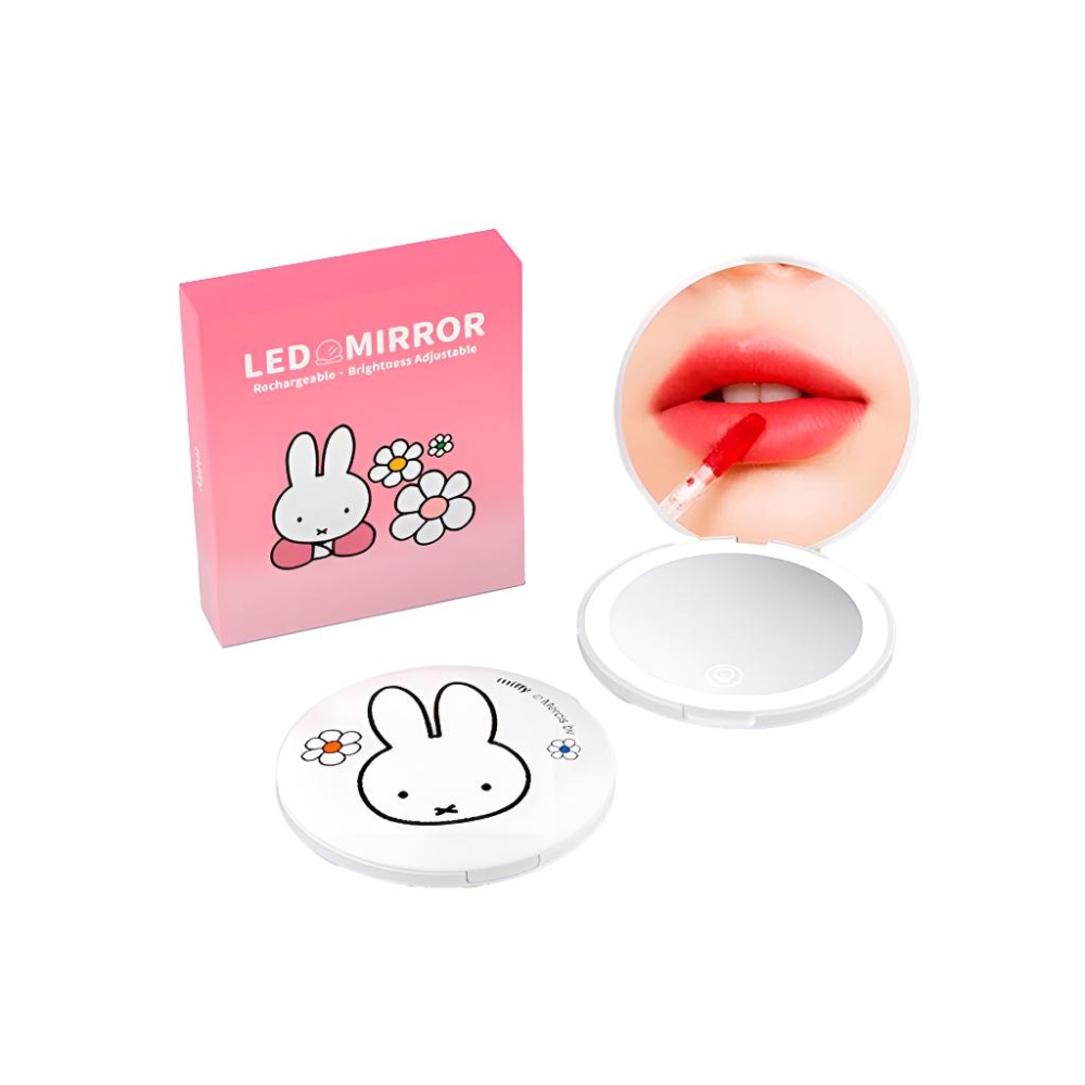 MiPOW 麥泡 Miffy 米菲兔 充電式LED化妝鏡 米菲兔化妝鏡 旅行化妝鏡 攜帶化妝鏡 LED化妝鏡 光華-細節圖2