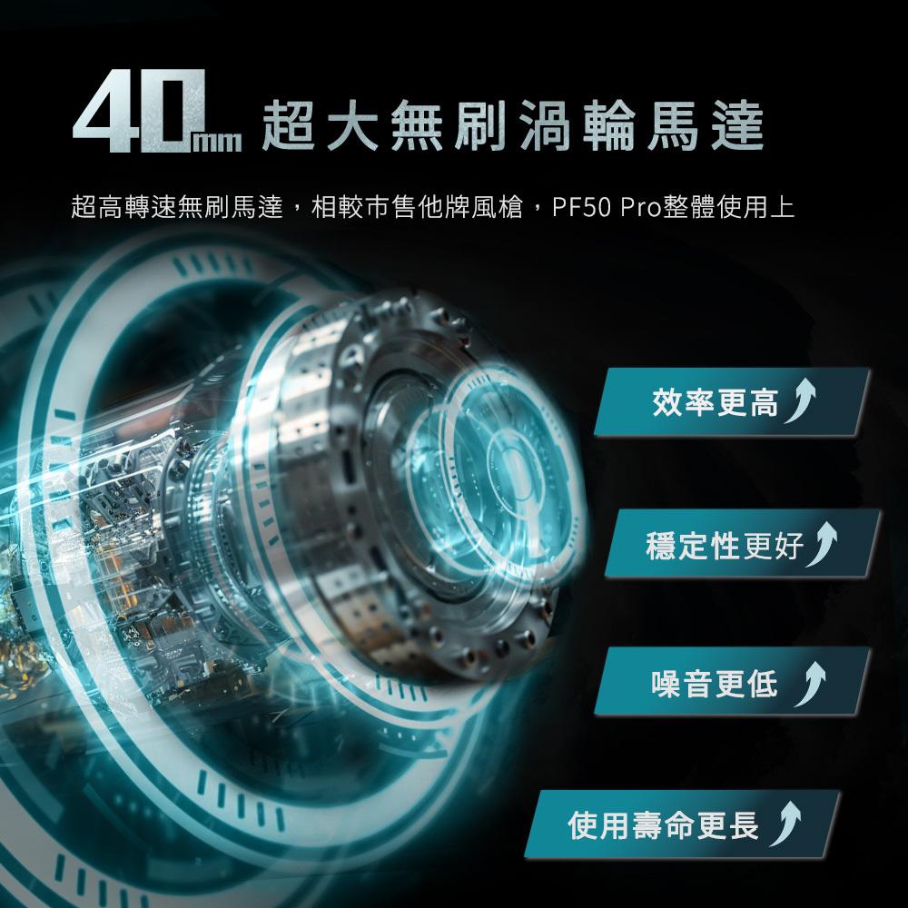 PHILO 飛樂 POWER FORCE PF50／PRO 鋁合金渦輪無刷暴力風槍 強風機/吹塵器/暴風機/除塵槍-細節圖5