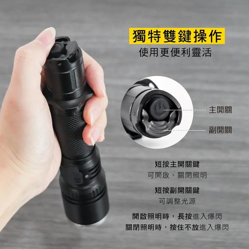 KINYO 耐嘉 LED-671 雙鍵強光手電筒 強光手電筒 手電筒 公司貨 光華商場-細節圖6