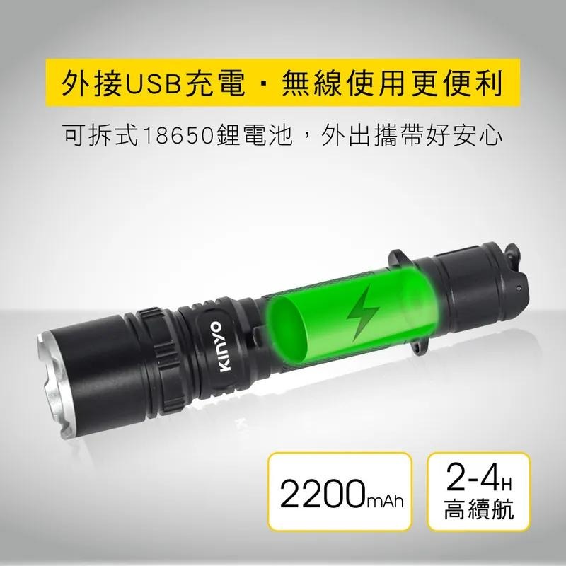 KINYO 耐嘉 LED-671 雙鍵強光手電筒 強光手電筒 手電筒 公司貨 光華商場-細節圖7