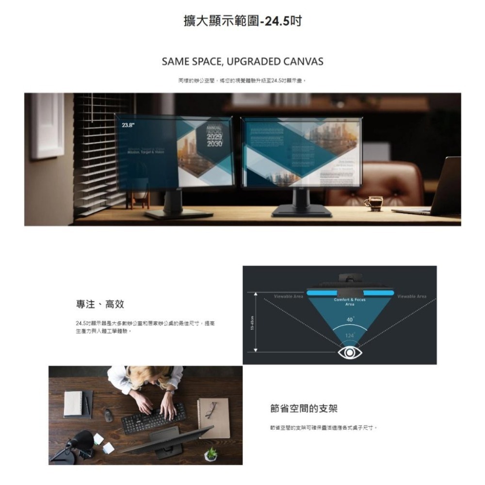 MSI 微星 PRO MP251 24.5吋 100Hz EYESERGO 護眼設計商用顯示器 護眼螢幕 螢幕 光華-細節圖7