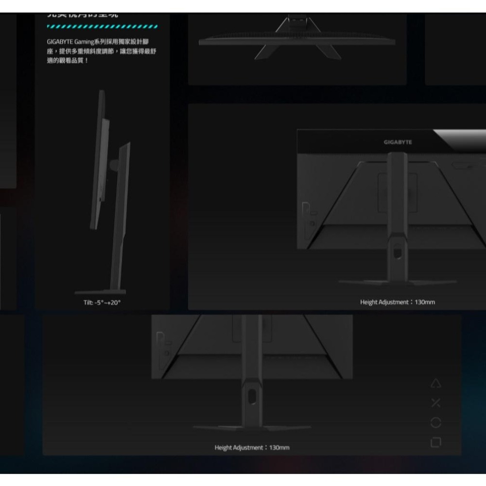 Gigabyte 技嘉 M27QA 27吋 2K 電競螢幕 180Hz／IPS／HDR400／KVM 光華-細節圖7