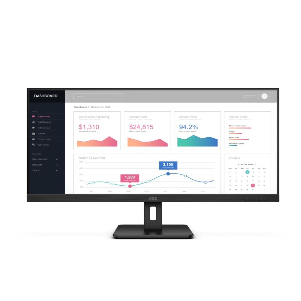 AOC U34E2M 34吋 2K 電腦螢幕 120Hz／VA／1ms／Adaptive Sync 光華-細節圖2