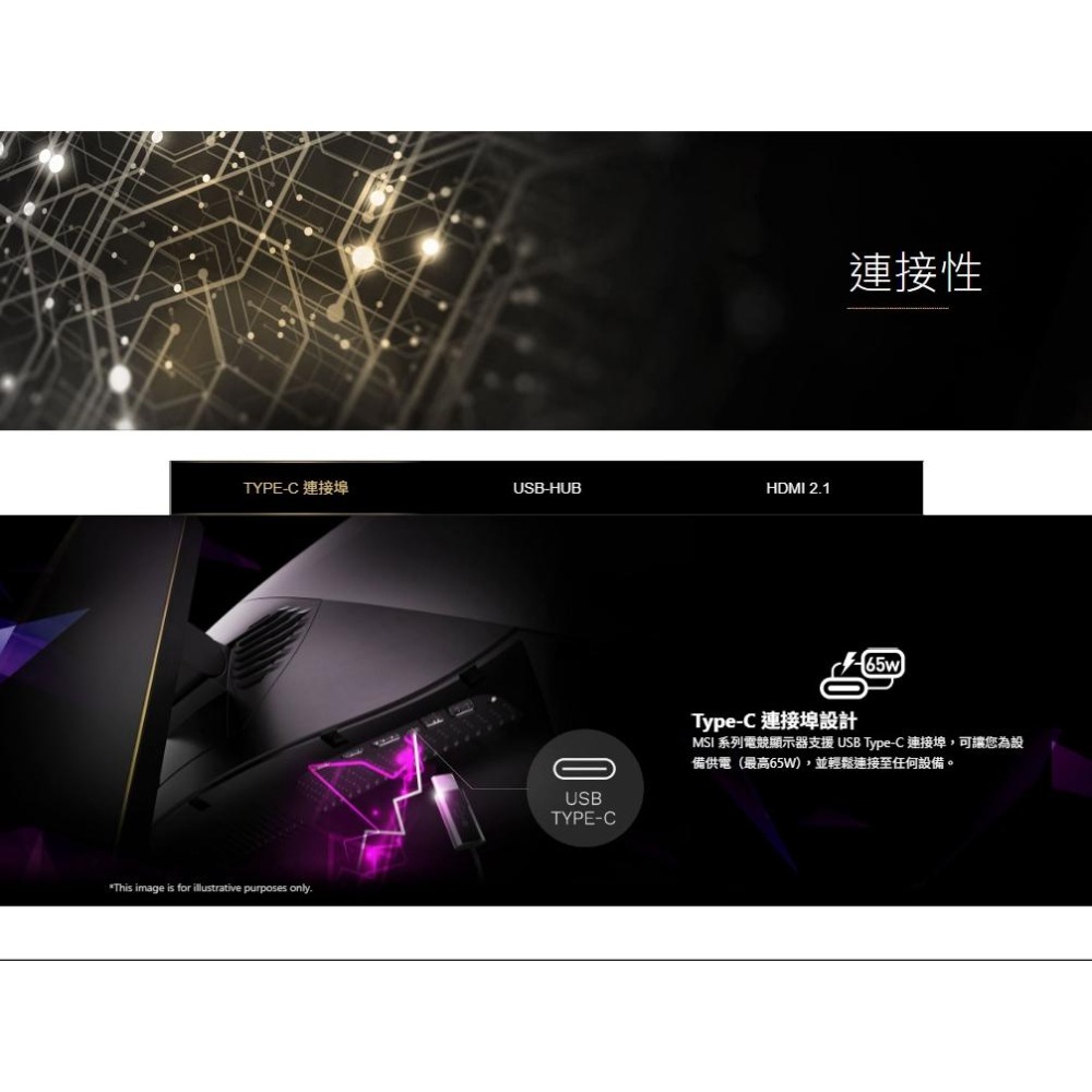 MSI 微星 MEG 342C QD-OLED 34吋 4K 曲面電競螢幕 175Hz/0.03ms 曲面螢幕 光華-細節圖7