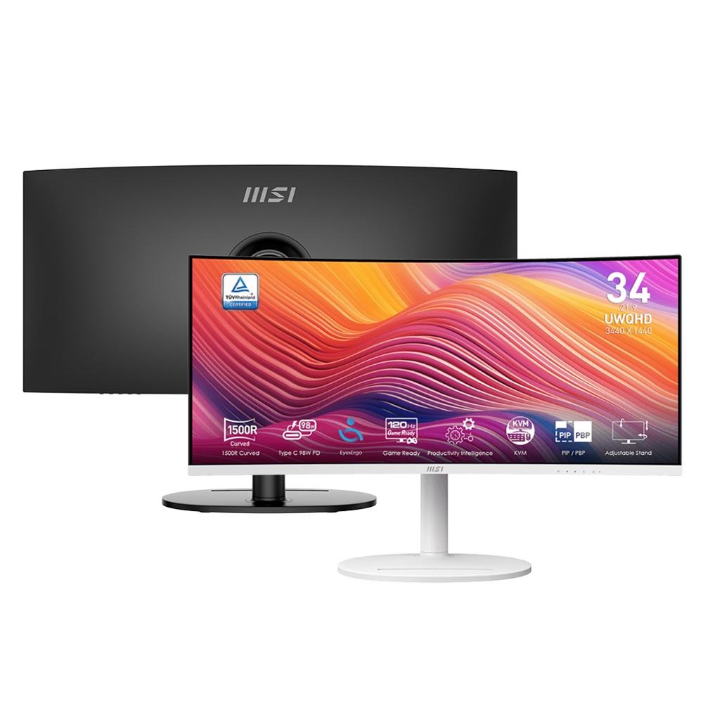 MSI 微星 Modern MD342CQP 34吋 2K 曲面螢幕 120Hz／VA／4ms MD342CQPW 光華-細節圖2