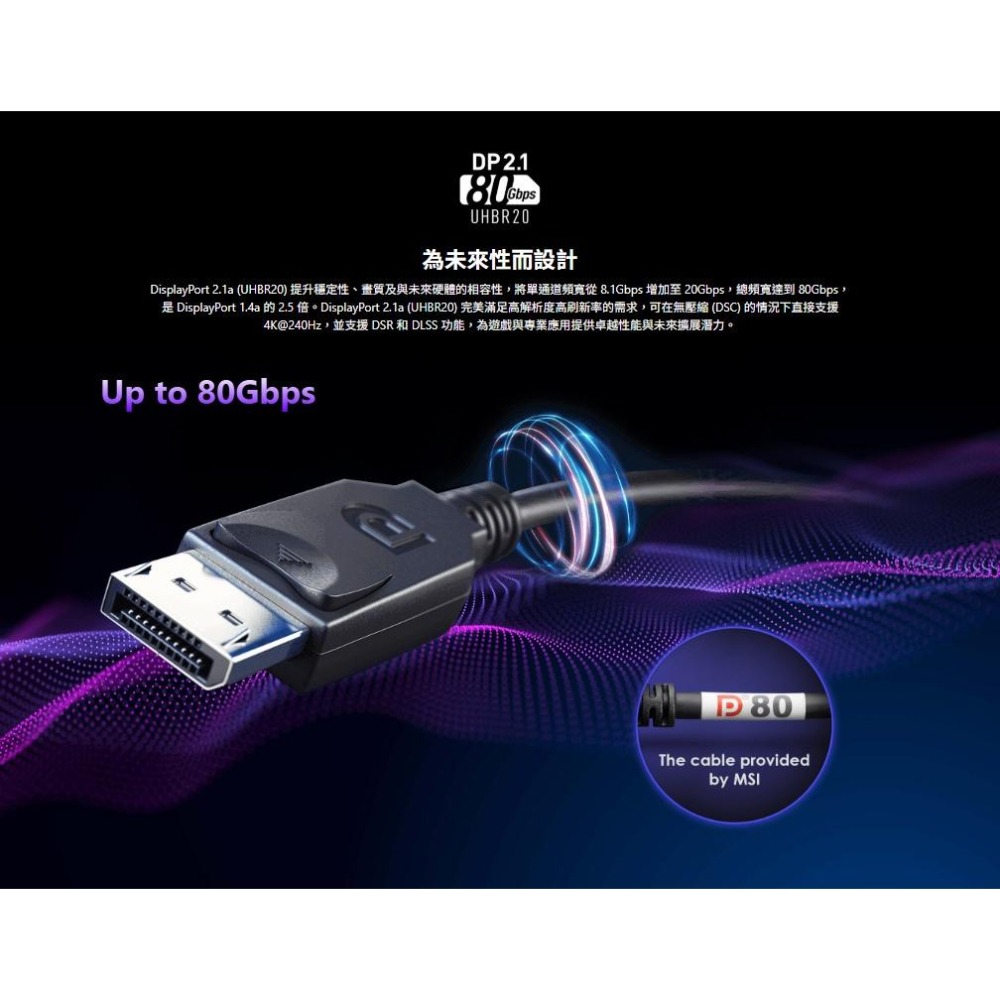 MSI 微星 MPG 322URX QD-OLED 32吋 4K 電競螢幕 240Hz／0.03ms／HDR400 光華-細節圖5