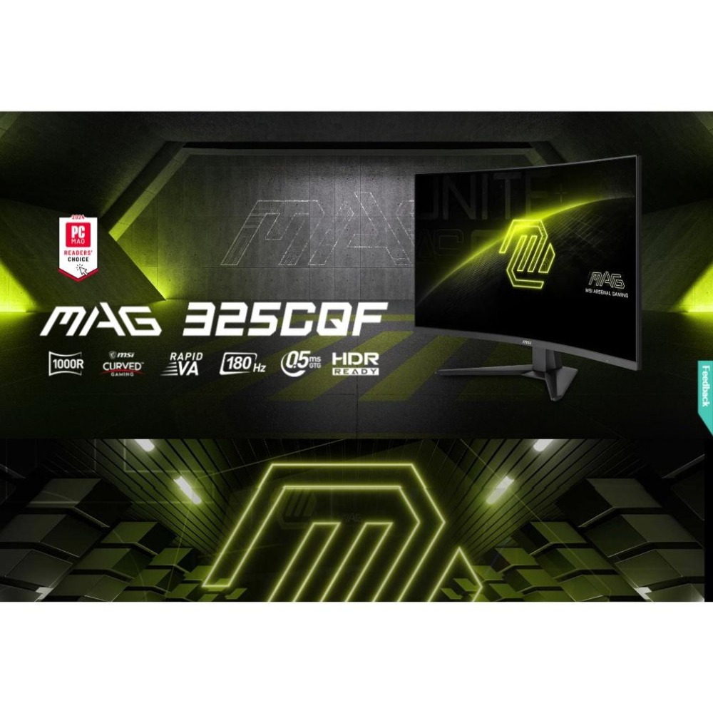 MSI 微星 MAG 325CQF 32吋 2K 曲面電競螢幕 180Hz／VA／0.5ms／1000R 光華-細節圖3