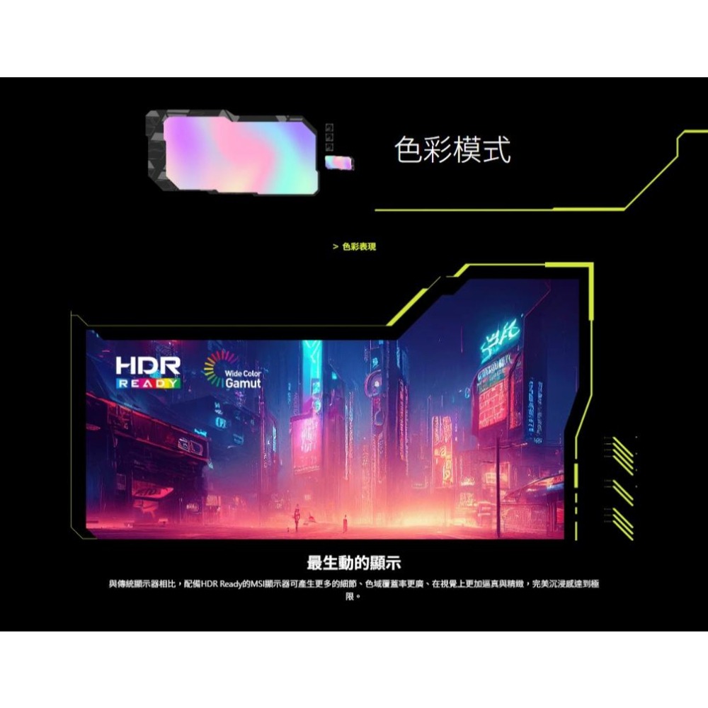 MSI 微星 MAG 325CQF 32吋 2K 曲面電競螢幕 180Hz／VA／0.5ms／1000R 光華-細節圖7