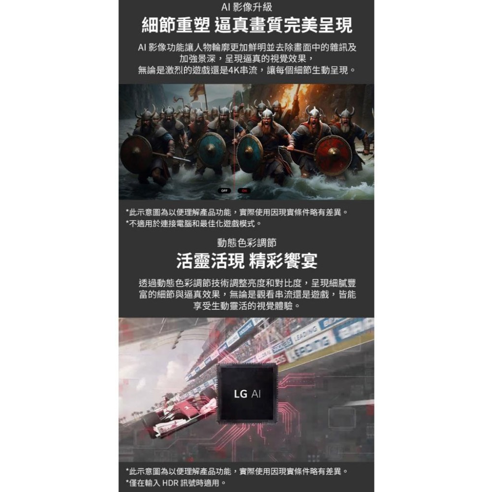 LG 樂金 32G810SA-W 32吋 4K 電競螢幕 144Hz／IPS／1ms／webOS 光華-細節圖7