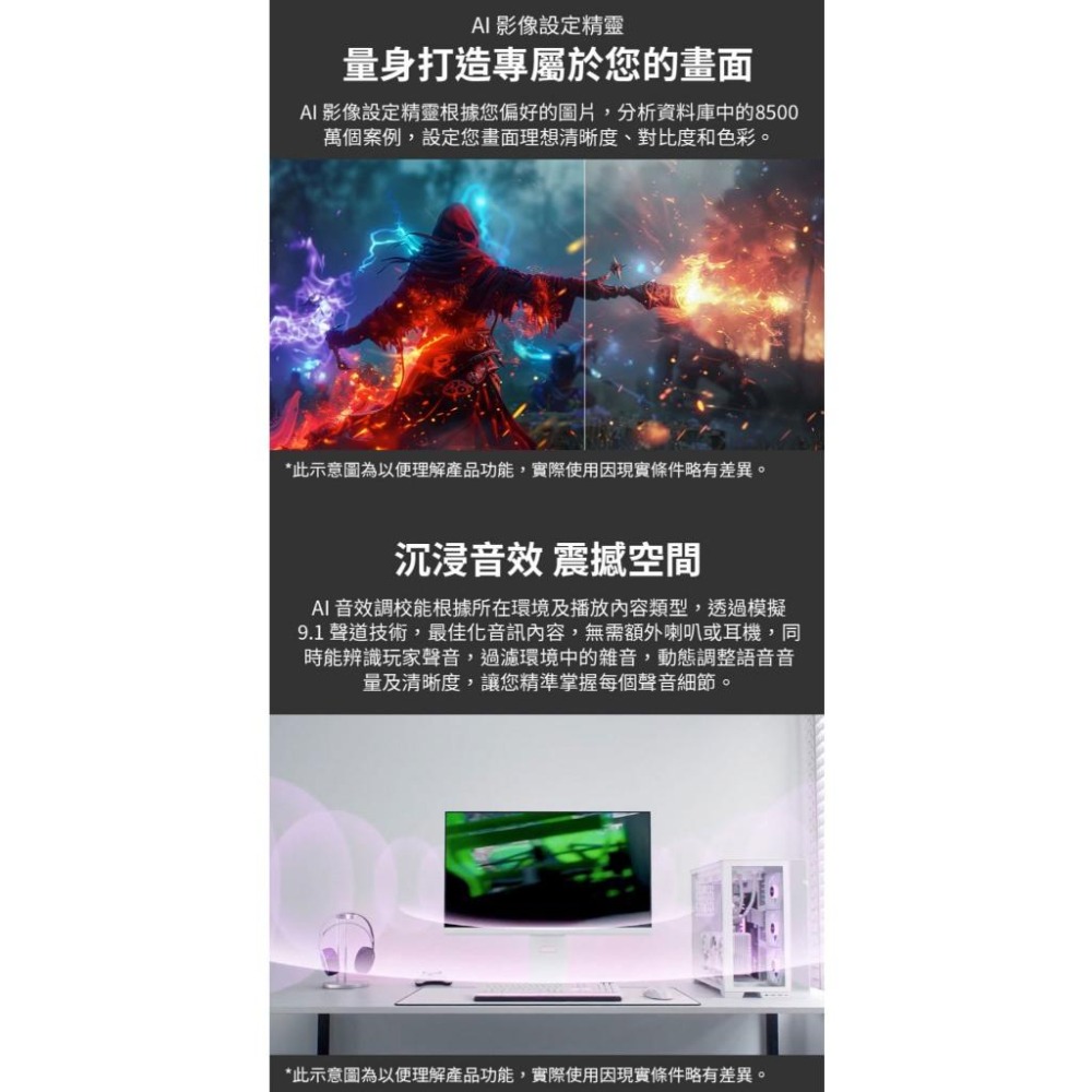 LG 樂金 32G810SA-W 32吋 4K 電競螢幕 144Hz／IPS／1ms／webOS 光華-細節圖8