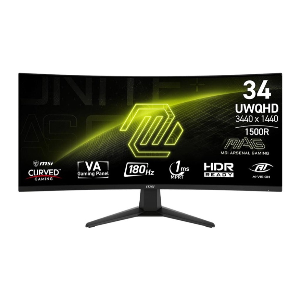 MSI 微星 MAG 346CQ 34吋 2K 曲面電競螢幕 180Hz／VA／0.5ms／1500R 光華-細節圖2
