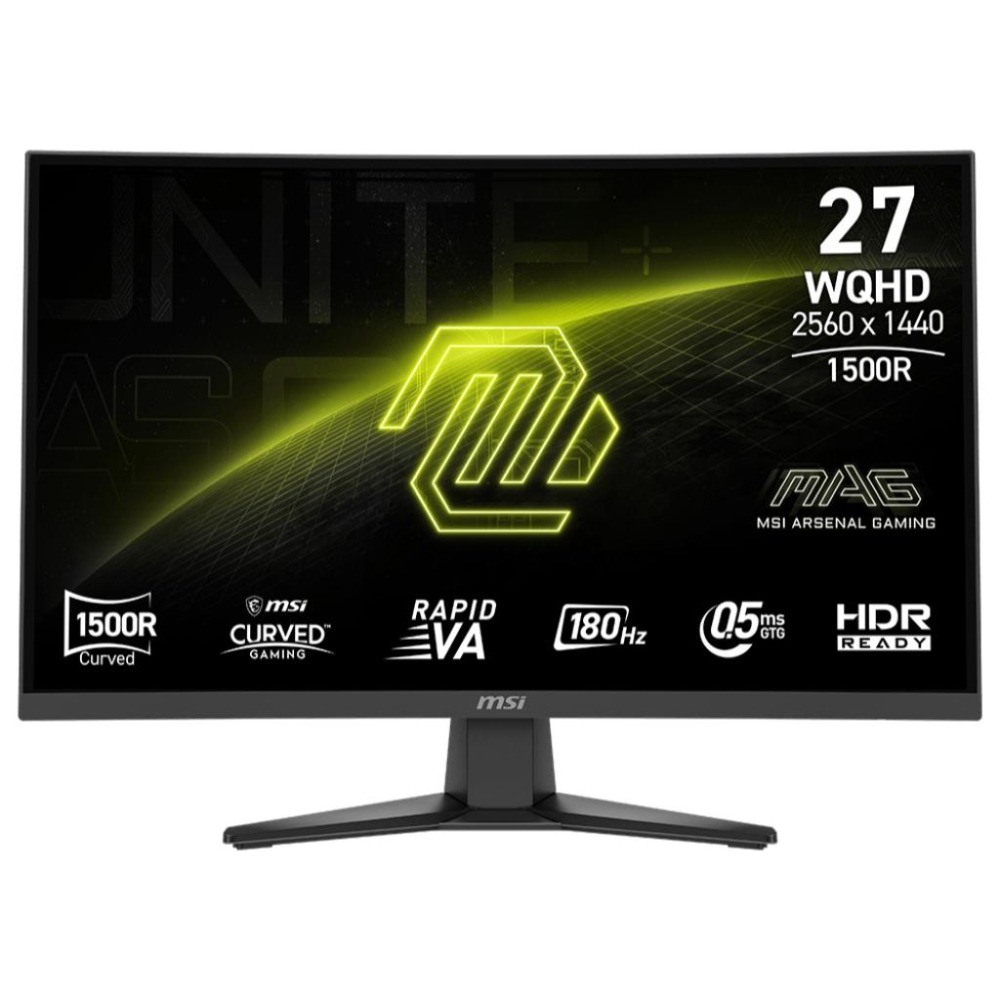 MSI 微星 MAG 275CQF E18 27吋 2K 曲面螢幕 180Hz／VA／0.5ms／94%P3／1500R-細節圖2