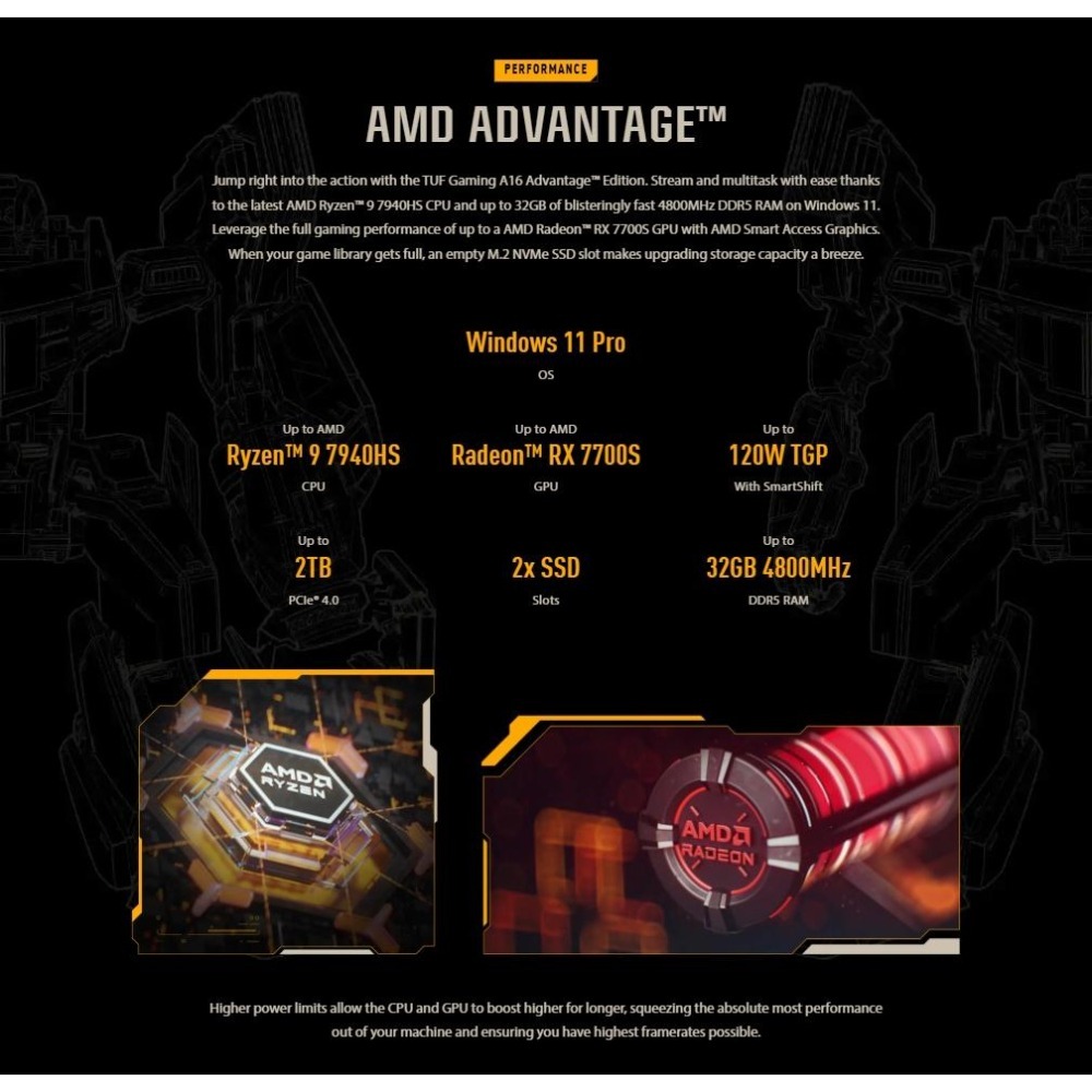 ASUS 華碩 TUF Gaming A16 (2023) FA617NT 16吋 電競筆電 R7／RX7700S-細節圖5