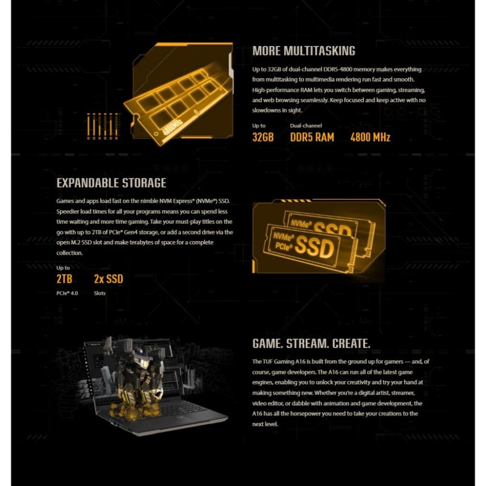 ASUS 華碩 TUF Gaming A16 (2023) FA617NT 16吋 電競筆電 R7／RX7700S-細節圖7