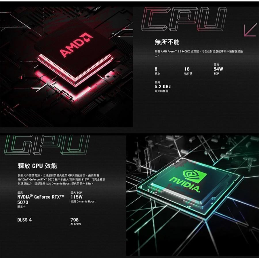 ASUS 華碩 ROG Strix G18 (2025) G814 G814PP 18吋 電競筆電 R9／5070 光華-細節圖5