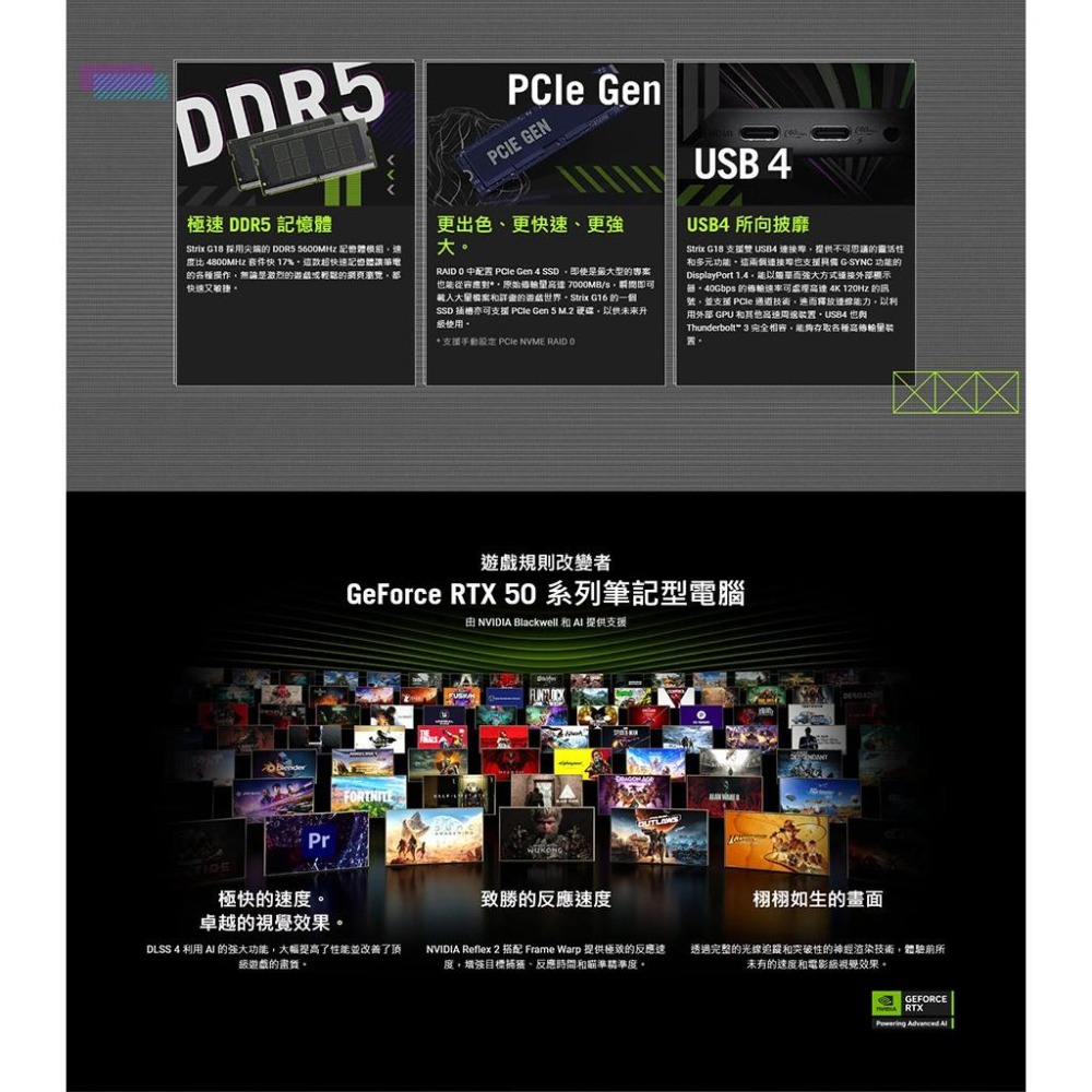 ASUS 華碩 ROG Strix G18 (2025) G814 G814PP 18吋 電競筆電 R9／5070 光華-細節圖6