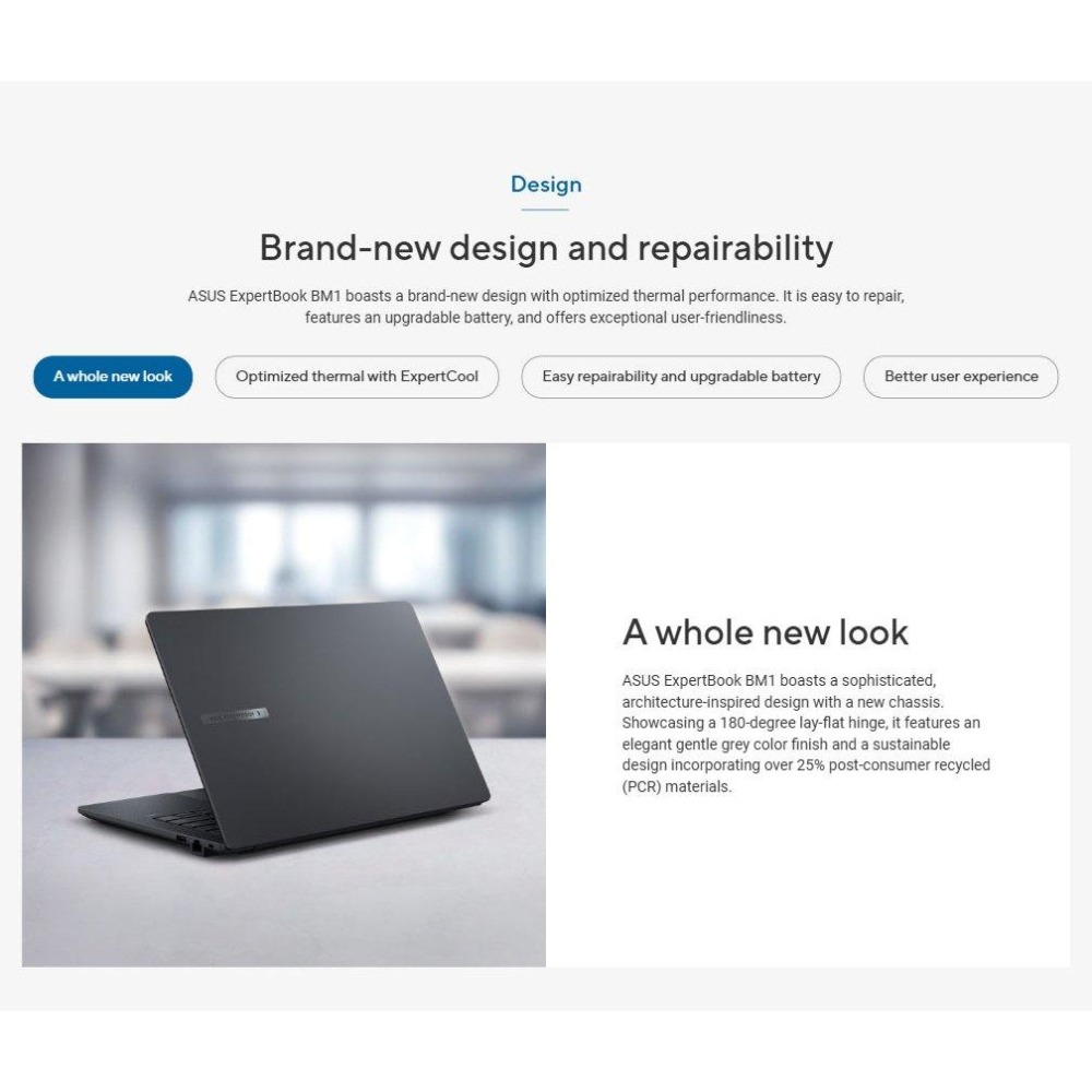 ASUS 華碩 ExpertBook BM1 (BM1403) BM1403CDA 14吋 商用筆電 R7-7735U-細節圖7