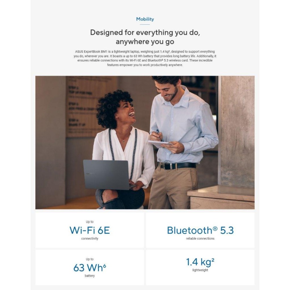 ASUS 華碩 ExpertBook BM1 (BM1403) BM1403CDA 14吋 商用筆電 R7-7735U-細節圖8