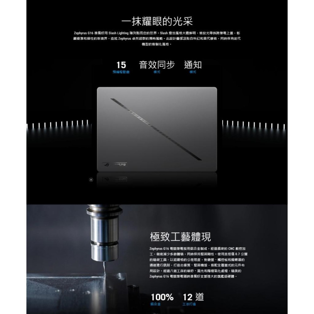 ASUS華碩 ROG Zephyrus G16 (2025) GU605－GU605CX 16吋電競筆電 U9／5090-細節圖7