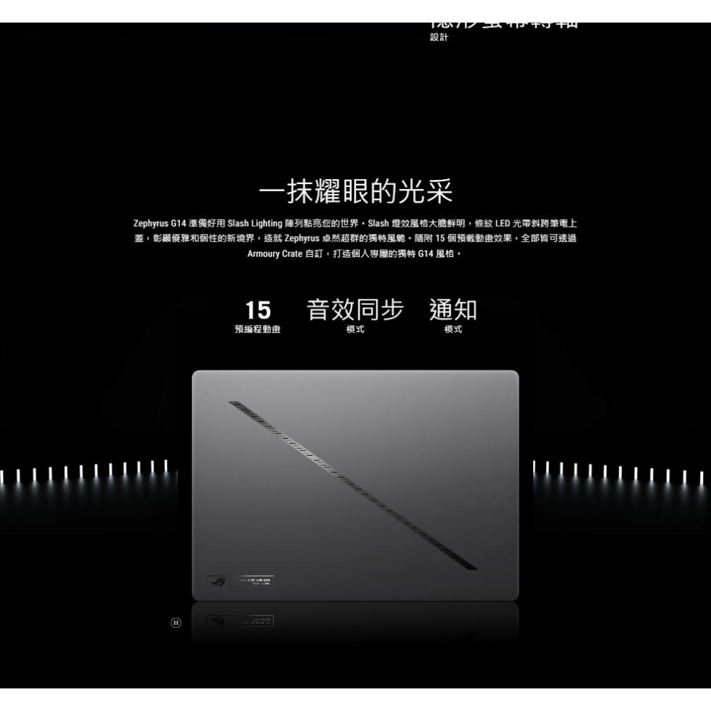 ASUS 華碩 ROG Zephyrus G14 (2025) GA403WR 14吋 電競筆電 AI9／5070Ti-細節圖8