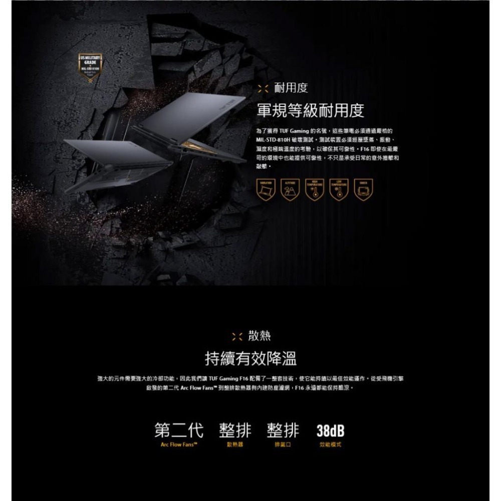 【升級】ASUS 華碩 TUF Gaming F16 (2025) FX608JMR 16吋 電競筆電 i7／5060-細節圖8