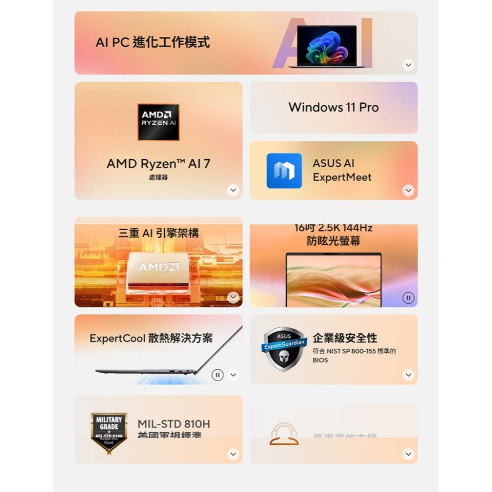ASUS 華碩 ExpertBook P3 (PM3606) PM3606CKA 16吋 商用筆電 R7-350 光華-細節圖4