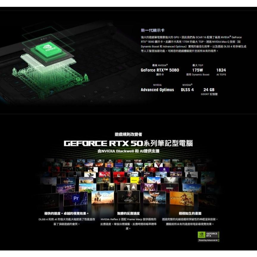 ASUS 華碩 ROG Strix SCAR 16 (2025) G635LR 16吋 電競筆電 U9／5070Ti-細節圖6