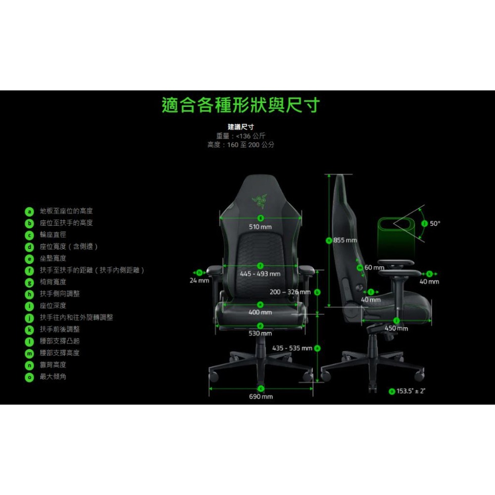 【免運直送】Razer 雷蛇 Iskur V2 電競椅 專業頂級人體工學電競椅 電腦椅 辦公椅 光華商場-細節圖7
