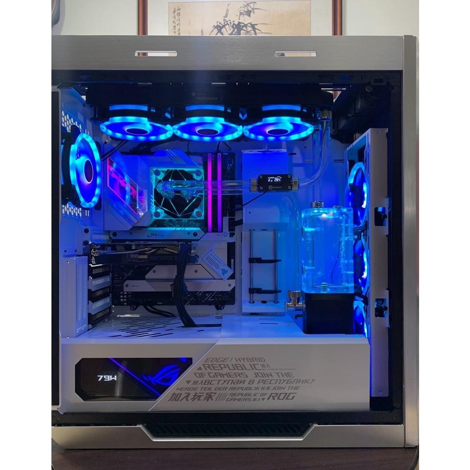 光華商場㊣【客製化電腦】客製化 ASUS ROG GX601 太陽神 RGB 水冷主機改裝 訂做特殊主機改裝-細節圖2