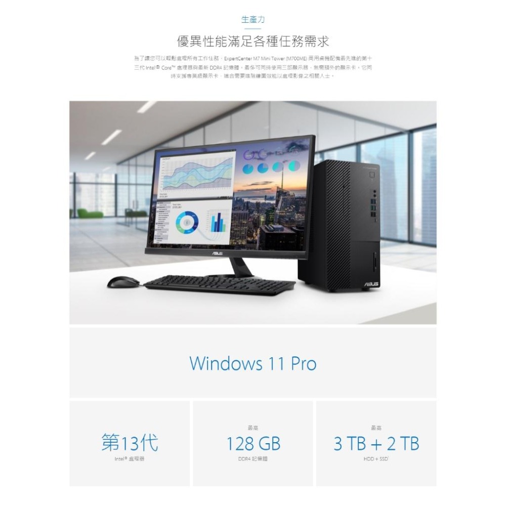ASUS 華碩 ExpertCenter M7 Mini Tower M700ME 系列商用桌上型電腦 桌機 電腦 光華-細節圖4