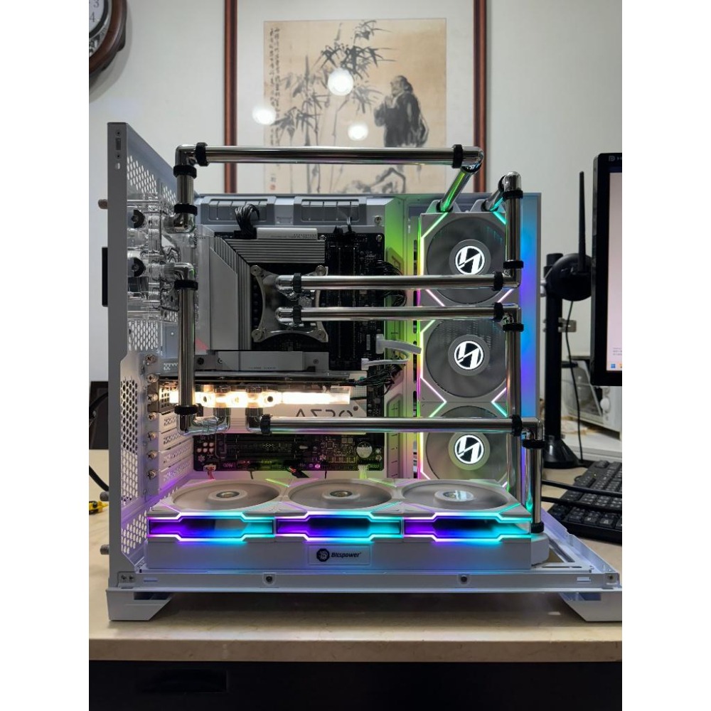 光華商場【客製化電腦】客製化 LIAN-LI 聯力 O11 VISION 玻璃 分體式 水冷主機 主機改裝 電競主機-細節圖2