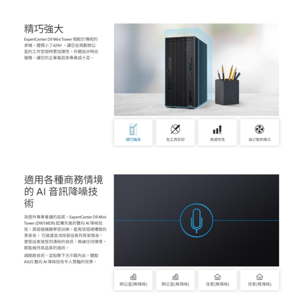 ASUS 華碩 D901MDR 桌上型商用電腦 I5-14500/16G/1T SSD/CRD/DVDRW 光華-細節圖5