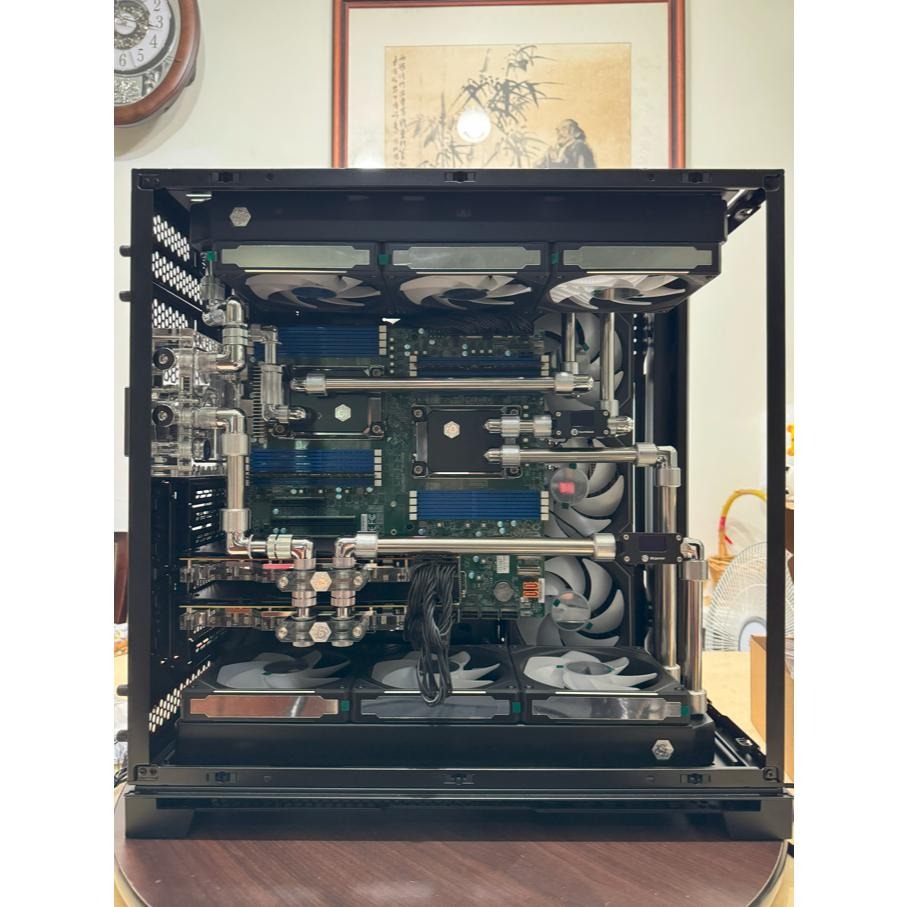 光華商場【客製化電腦】客製化 聯力 O11 EVO RGB XL SUPERMICRO 雙CPU AI水冷工作站-細節圖5
