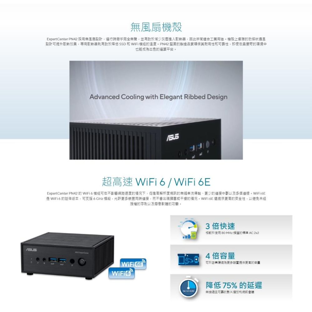 ASUS 華碩 ExpertCenter PN42-SN041AV 無風扇 迷你電腦 N200/4G/128G 光華-細節圖5