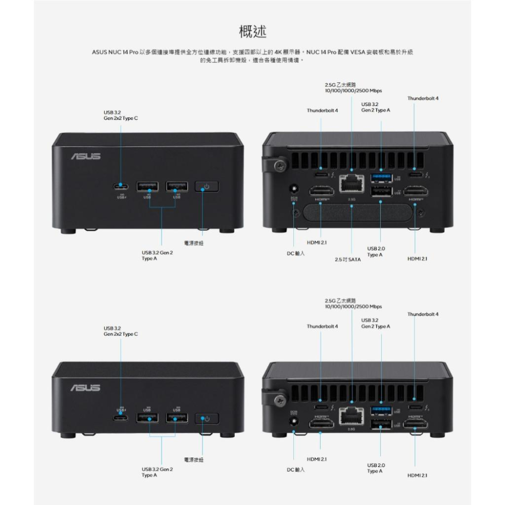 ASUS 華碩 NUC 14 PRO｜C3-100U｜RNUC14RVHI300009I｜準系統 迷你電腦 光華 公司貨-細節圖6