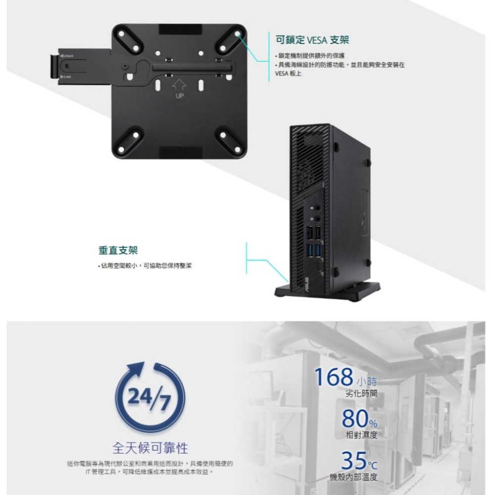 ASUS 華碩 MiniPC PB63-B3403AH 迷你電腦 I3-14100／8G／256G／WIFI6-細節圖7