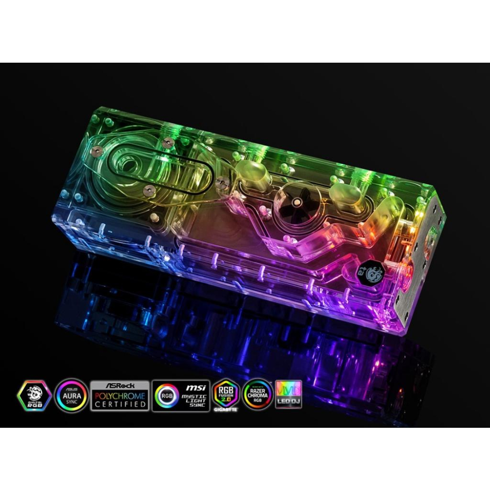 Bitspower TA XYZ Reservoir ARGB P5D 電腦水冷幫浦水箱組- 光華商場3C