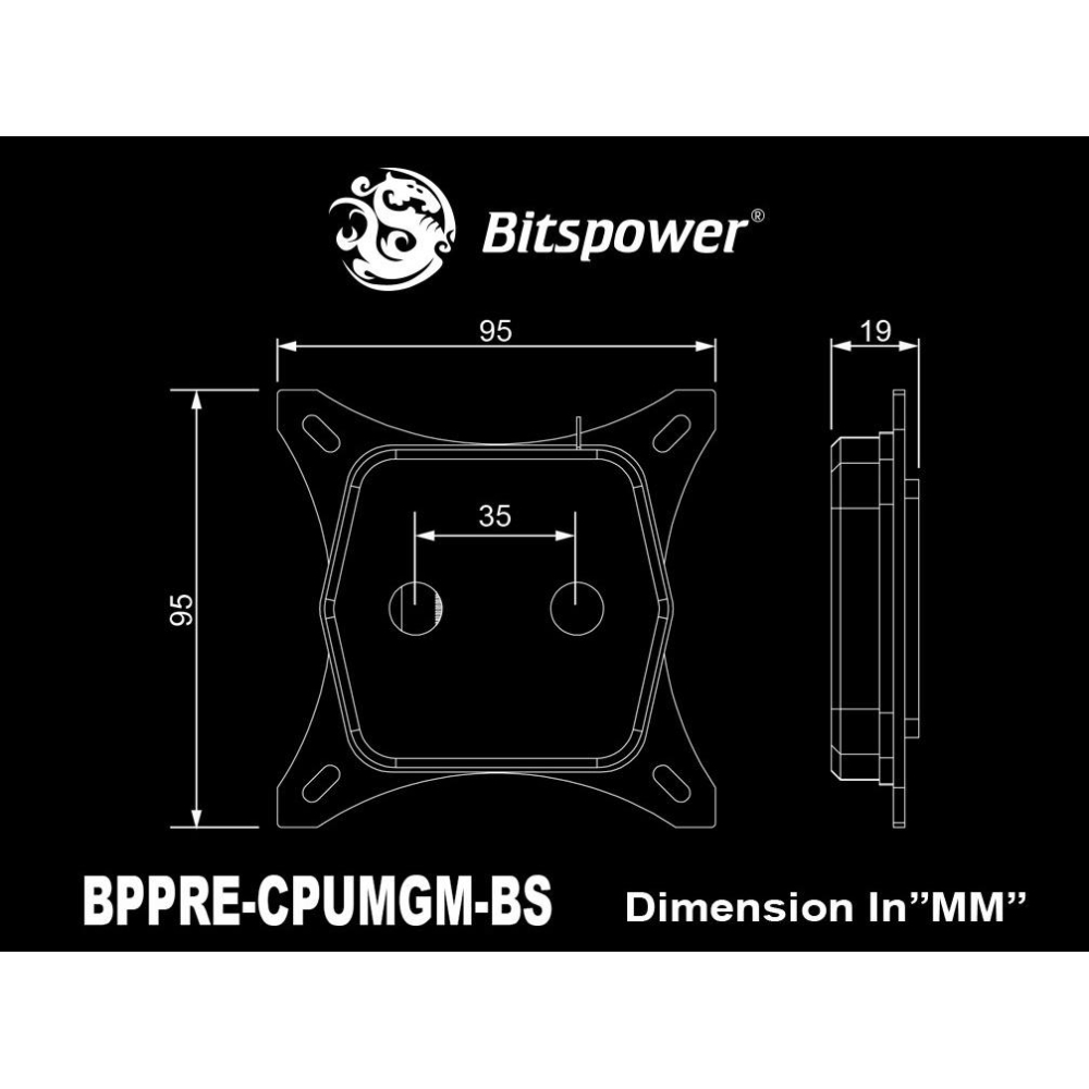 Bitspower Premium Summit M CPU 水冷頭 槍灰色 神秘黑 亮銀色-細節圖6