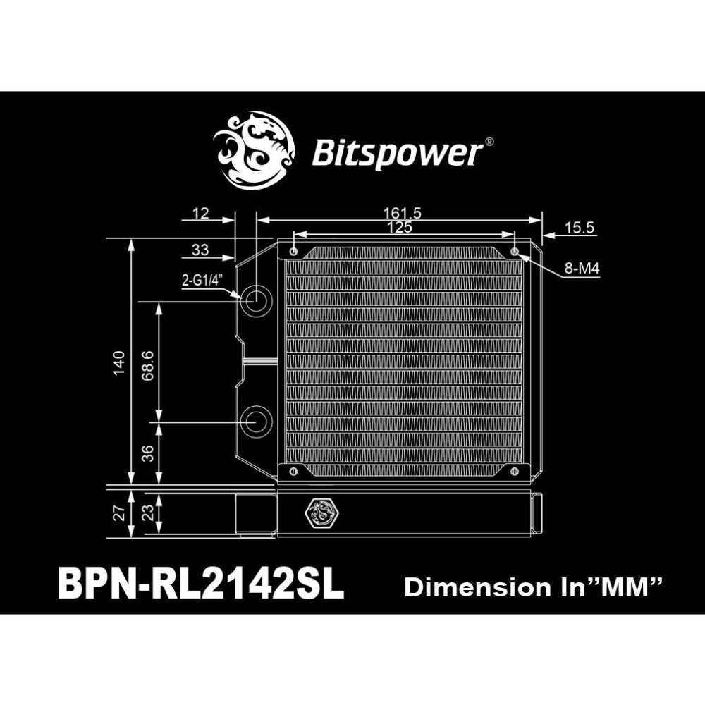 Bitspower Leviathan II 120 140 Radiator 二代 水冷排-細節圖5