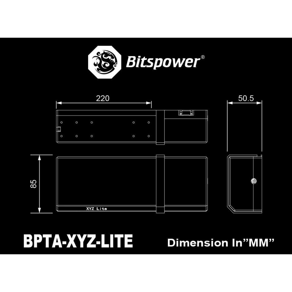 Bitspower TA XYZ Reservoir Lite ARGB 幫浦水箱組-細節圖5