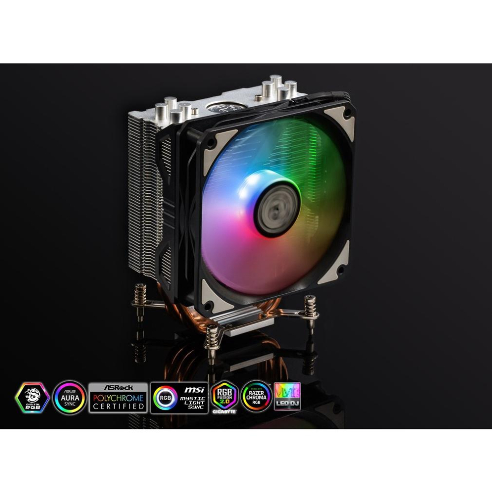 Bitspower Phantom CPU Air Cooler INTEL AMD 四直觸式導管 RGB散熱器-細節圖4
