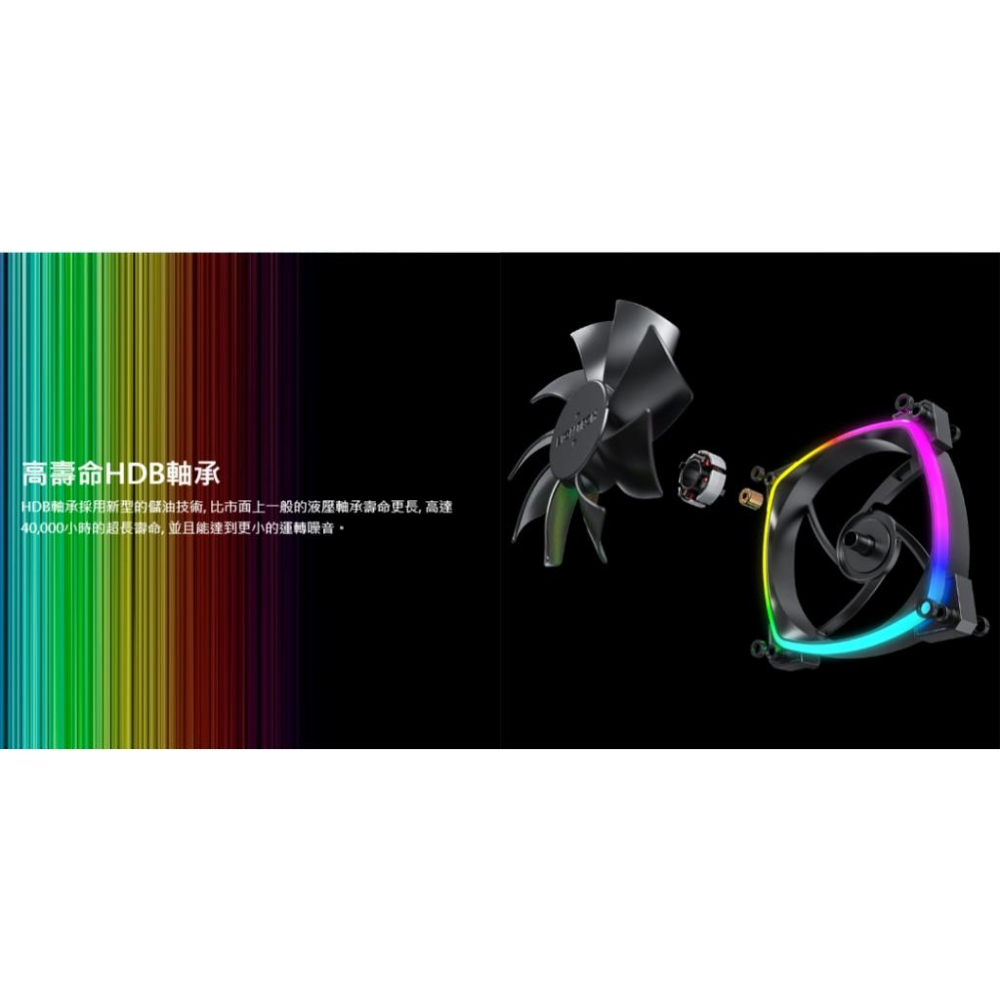 Montech 君主 AX120／RX120－PWM ARGB 機殼風扇 風扇 靜音 正向扇 反向扇 光華商場-細節圖6