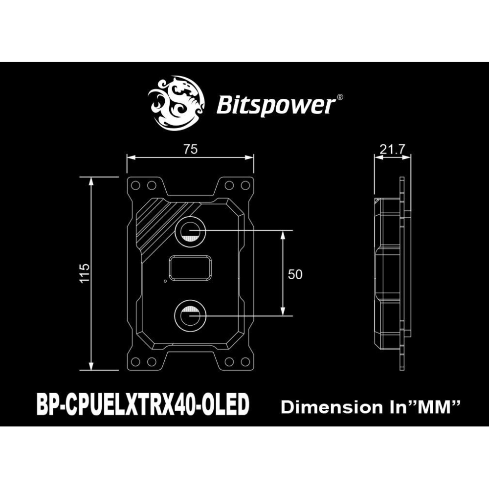 Bitspower CPU 水冷頭 Summit ELX AMD TRX40 WRX80 專用-細節圖6
